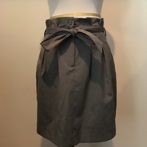 club monaco grey high waisted skirt with belt